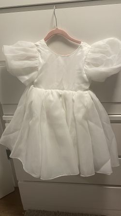 White Girl Dress(2-4Y) 100cm