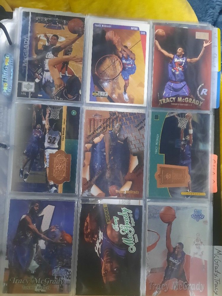 Tracy McGrady Rookie Card Lot 2nd Year, Rare Inserts, And More 97-98 Thru Present Fleer Skybox Ultra Panini Prizm Mosaic Finest Flair Showcase Topps..