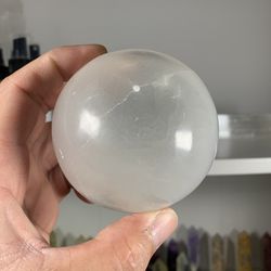 Selenite Sphere Healing Crystal 
