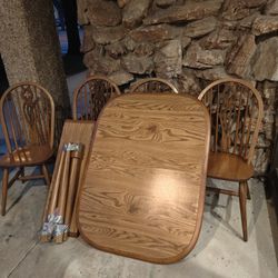 Maple Table and 4 Chairs