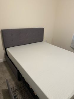 Queen mattress and bed frame