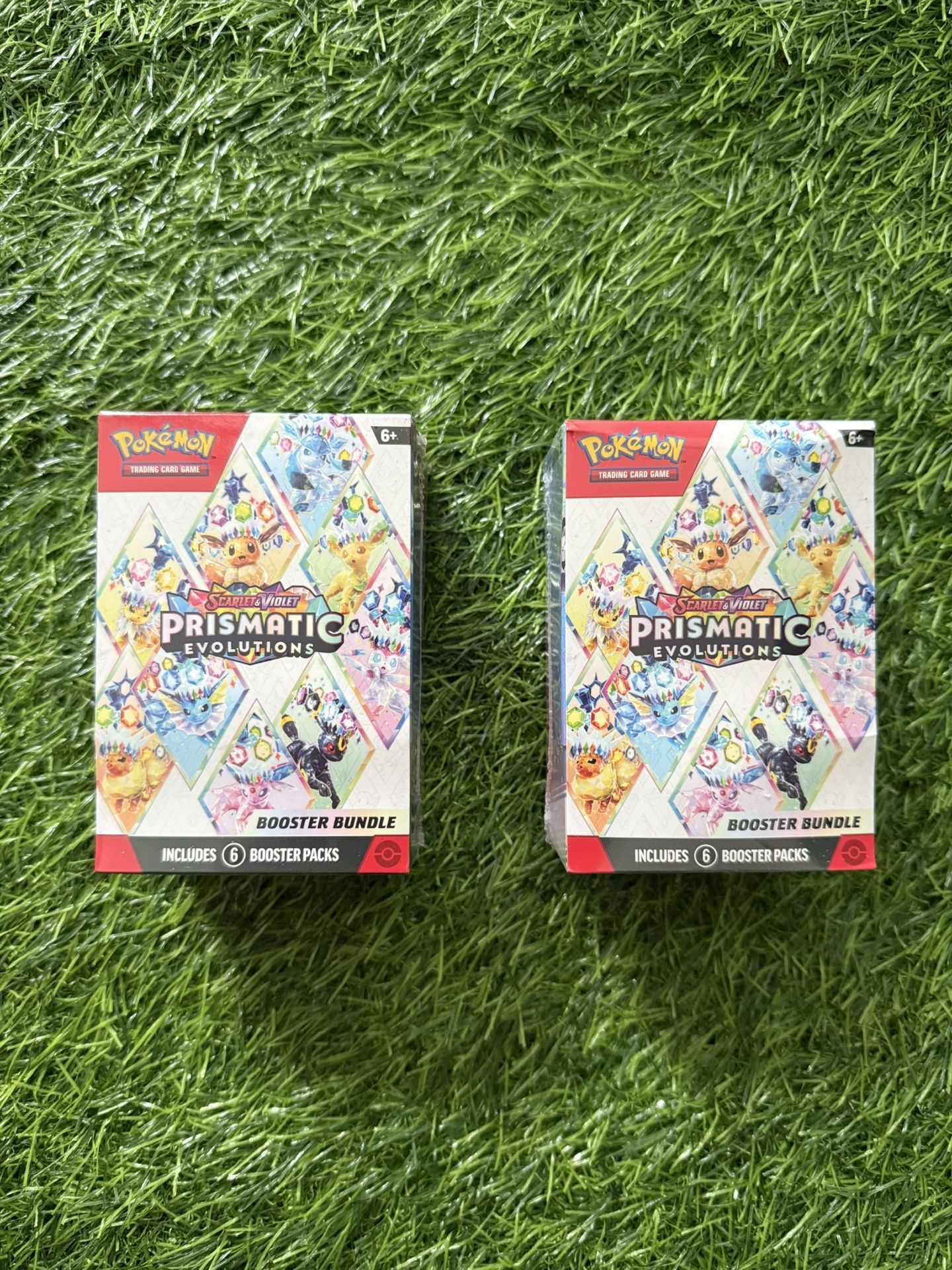 Lot Of 2 Pokemon Scarlet And Violet Prismatic Evolutions Booster Bundle