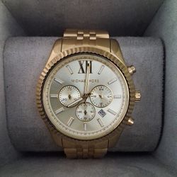 Men's Chronograph Lexington Gold-Tone Stainless Steel Bracelet Watch 