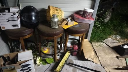 Barstool they have three brown ones and one black as is
