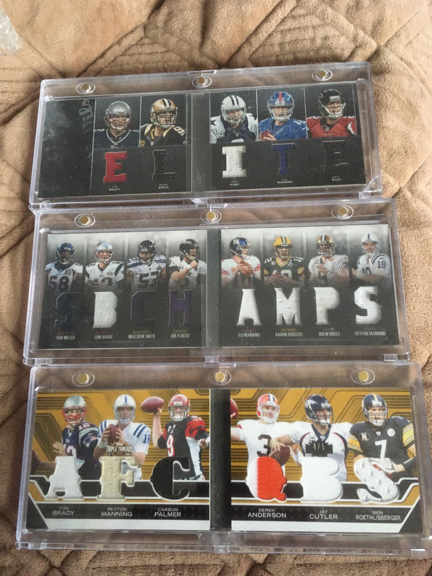 BRADY & OTHER QB’S all 3 are #’d MINT