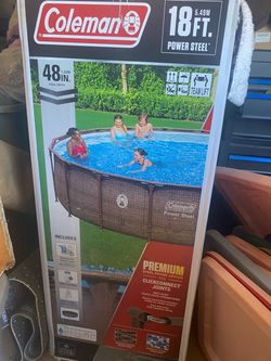 Brand new 18 foot above ground swimming pool never been opened