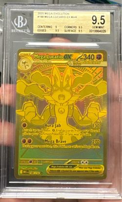 Pokemon Mega Lucario Hyper rare BGS 9.5