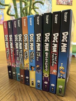 Dog Man Book Set by Dav Pilkey (Books 1–10) – Gently Used