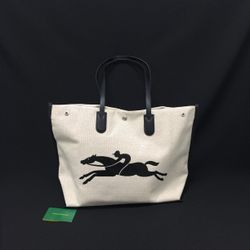 Longchamp Large Canvas Tote Shoulder Bag Travel Bags
