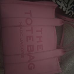 Marc Jacobs Flurol Candy Pink Medium Leather Tote Bag