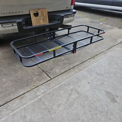 Trailer Hitch Folding Cargo Basket