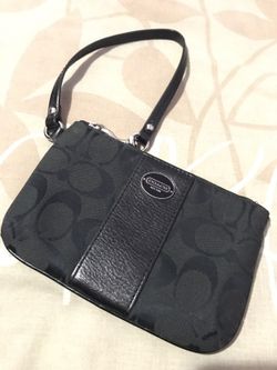 Black Coach Wristlet