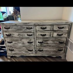 Vintage Chalk Painted Dresser