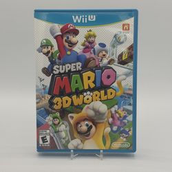 Super Mario 3D World Nintendo Wii U Complete With Manual *TESTED* Mint