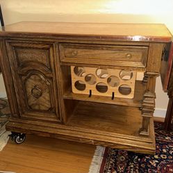 Rolling Bar Cabinet
