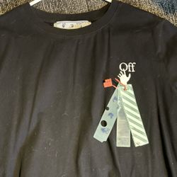 Black Offwhite skull tee 