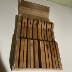 Bamboo Knife Drawer Organizer