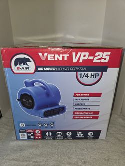 Vent VP-25 High Velocity Air Mover Fan Brand New (Price Is Firm)