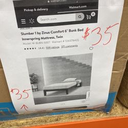 Skybar 1 By Sinus Comfort 6” Bunk He’s Innerspring Mattress Twin