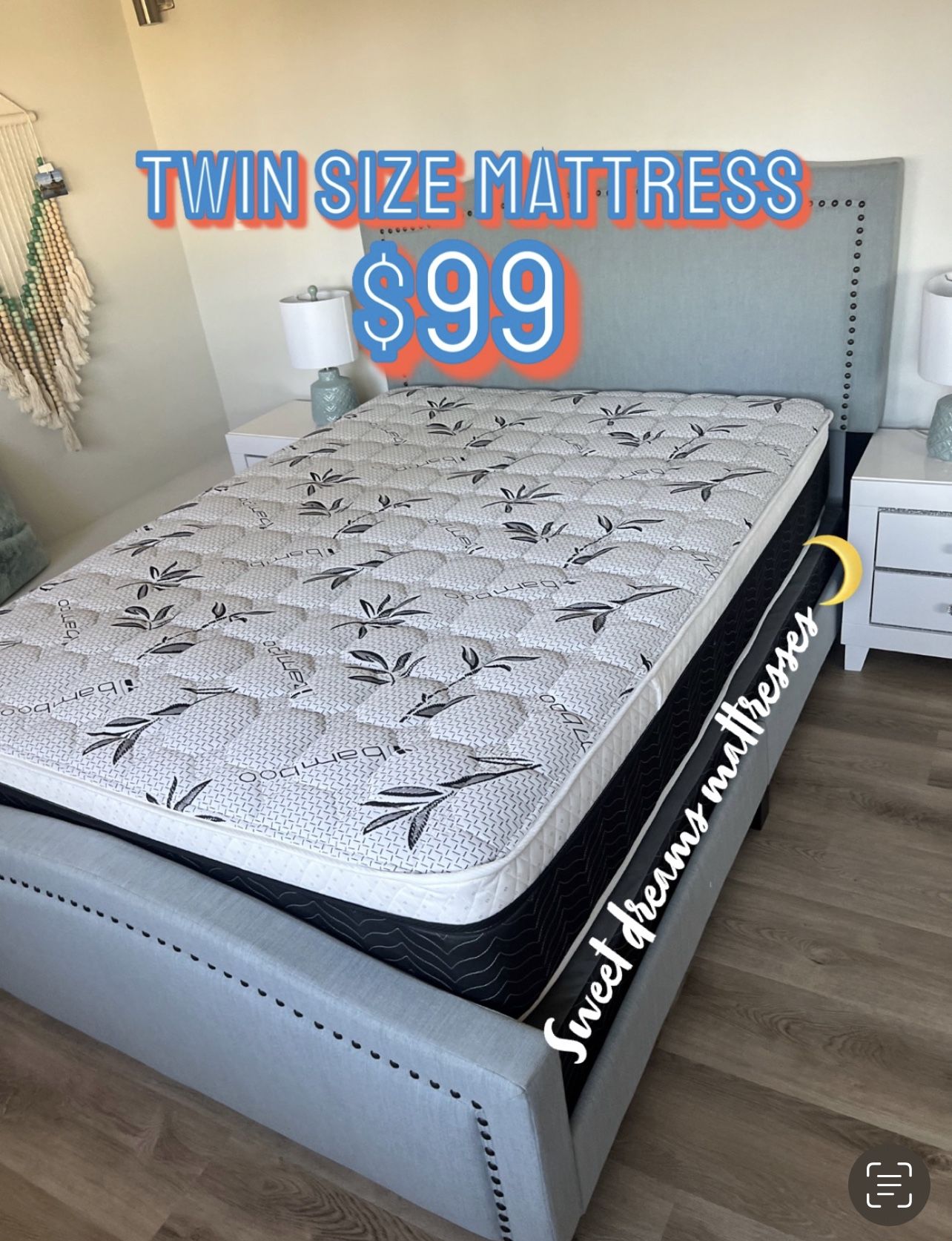 Twin Size Euro Pillow Top Mattress