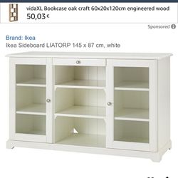White Ikea Cabinet Great For A Tv Stand And Storage
