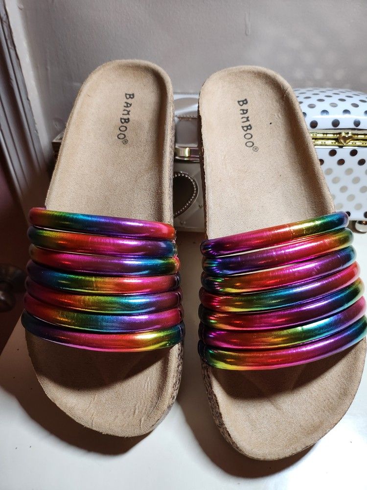 Colorful Sandals 7 1/2