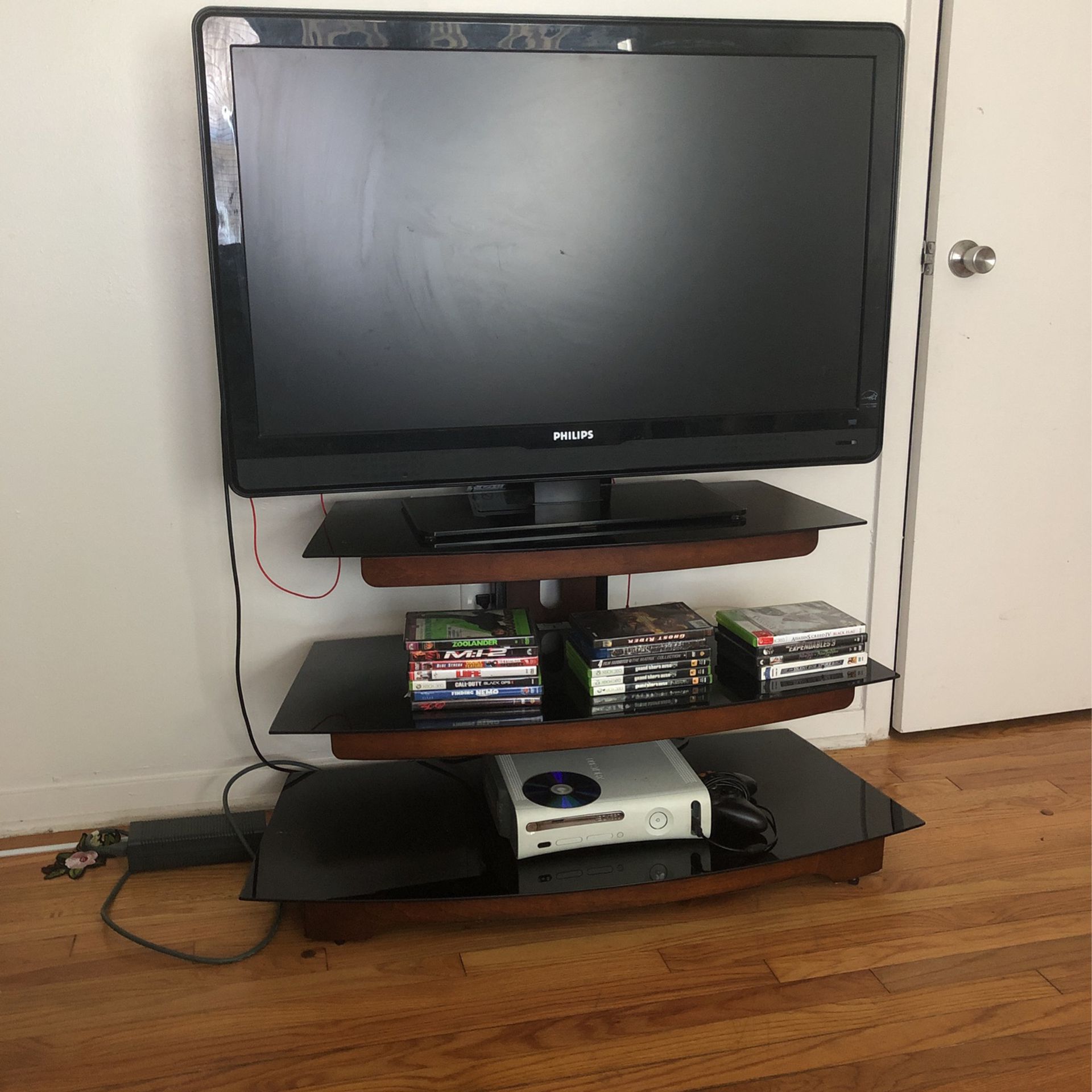 TV And Glass Stand 