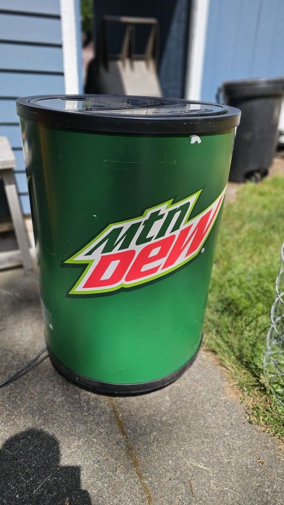 Mountain Dew soda cooler fridge refrigerator working ...