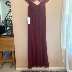 Brand New Maroon Dress - Size 10