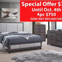Bedroom Set 4 Pc This Color Special Promotion $750