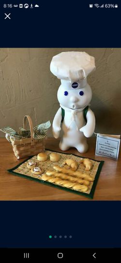 Brand New In Box Vintage 1999 Danbury Mint Doughboy PICNIC SURPRISE 10" Porcelain Doll Collection