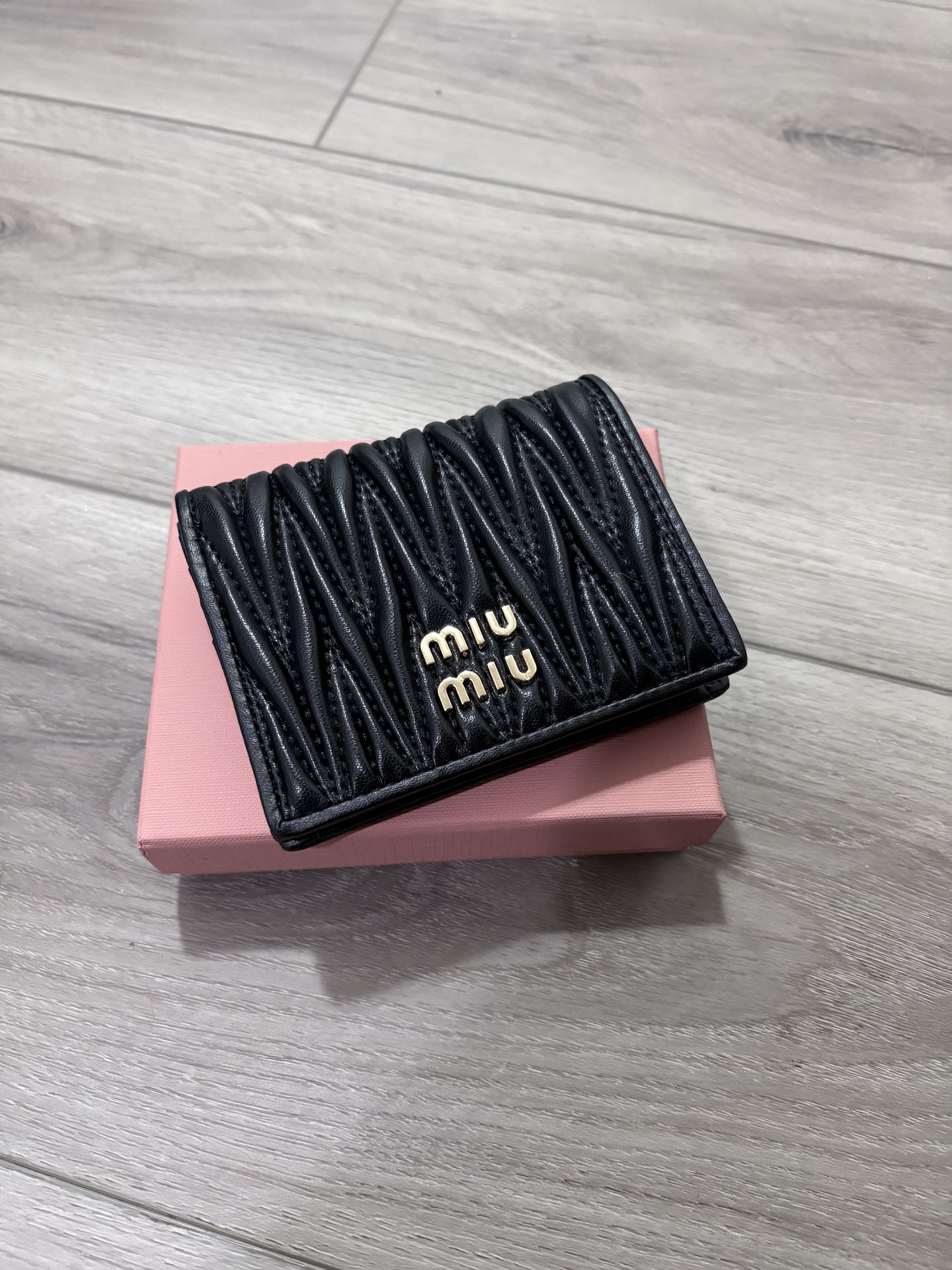 Miu Miu Matelassé Wallet Brand New