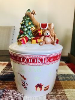 Christmas Jubilee Cookie Jar by Spode