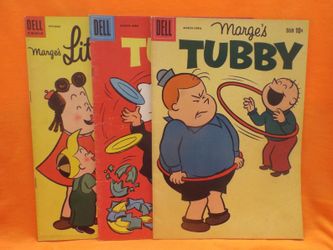 Lot of 3 Different Dell Marge's LITTLE LULU/TUBBY 1950's-60's Comic Books