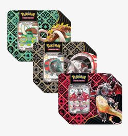 Paldean Fates Art Set Tins Pokemon SEALED