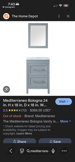 Grey Bathroom Vanity Sink With Mirror