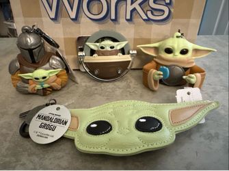 Set Of 4 Bath & Body Works Star Wars Mandalorian & Grogu Pocketbac Etc