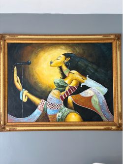 Colorful Art Jazz Singer