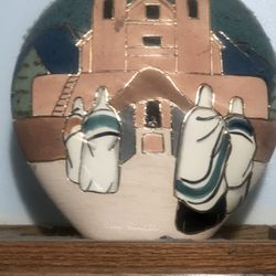 Decorative Vase Terra Cotta Vintage Signed Vera Russell 
