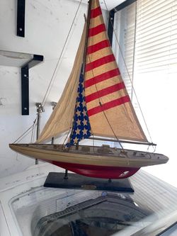 S.S. All American Decorative Sailboat Model