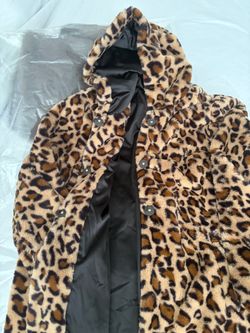 Animal print coat