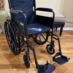 Brand New Drive Silver Sport 1 Wheelchair-Powder Coat Folding Frame