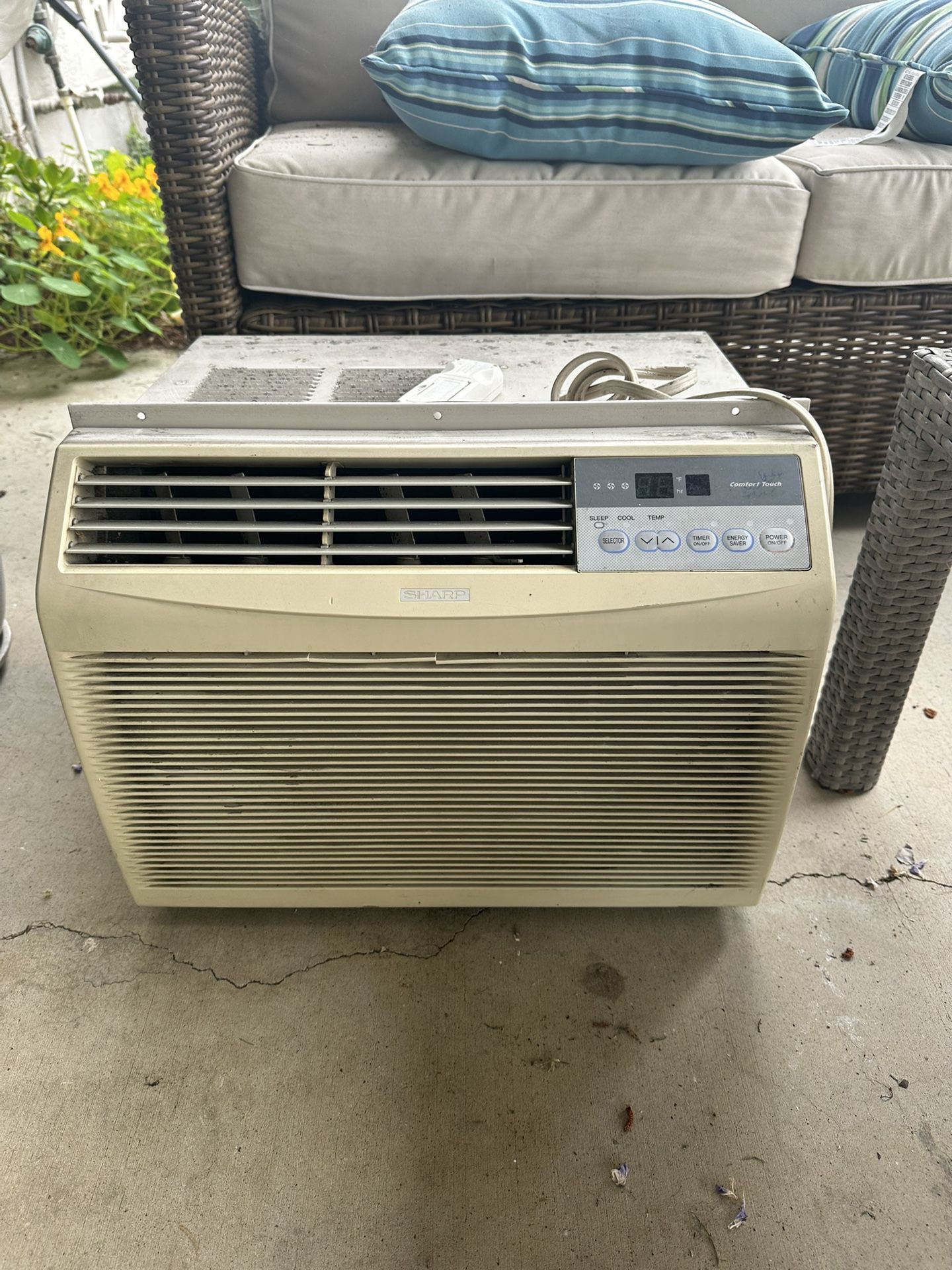 Sharp room air conditioner with remote - ac A/C unit