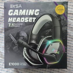 Gaming  Headset USB Wired Noise Cancelling RGB Light