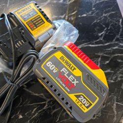 Dewalt  FLEXVOLT 20V/60V MAX Lithium-Ion 12.0Ah Battery with 4amp charger