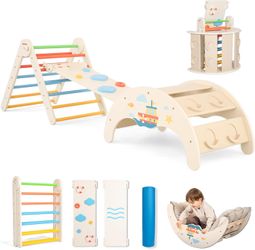 Montessori Wooden Indoor Climbing Toys for Kids