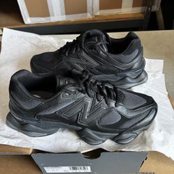 New Balance 9060 Triple Black Leather Men And Women U9060NRI 