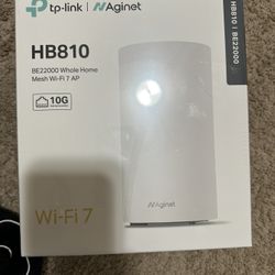 TP-Link Aginet HB810 BE22000 Whole Home Mesh Wi-Fi 7 Router (Brand New, Sealed)
