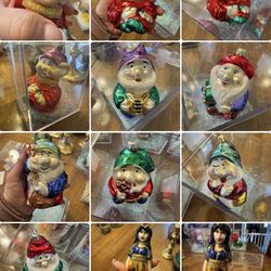 Blown Glass Ornaments Disney Snow White And The Seven Dwarfs
