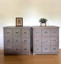 Oversized apothecary style nightstands
